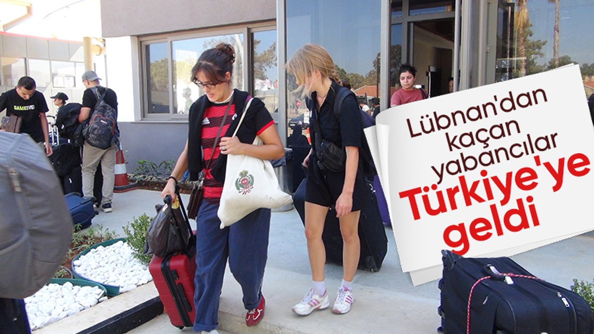 Lübnan’ı terk eden yabancılar Mersin’e geldi