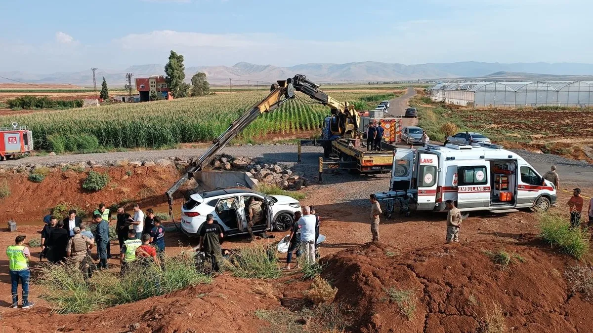 Mardin’de sulama kanalına düşen otomobildeki 3 kişi öldü