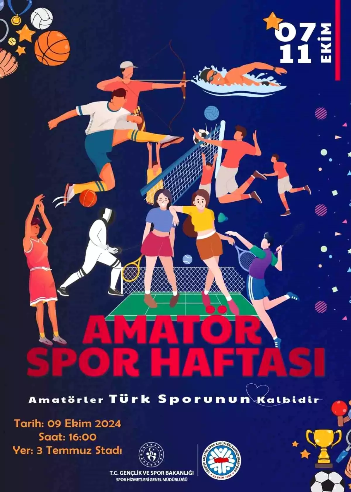 Amatör Spor Haftası Kutlamaları 9 Ekim’de Erzurum’da