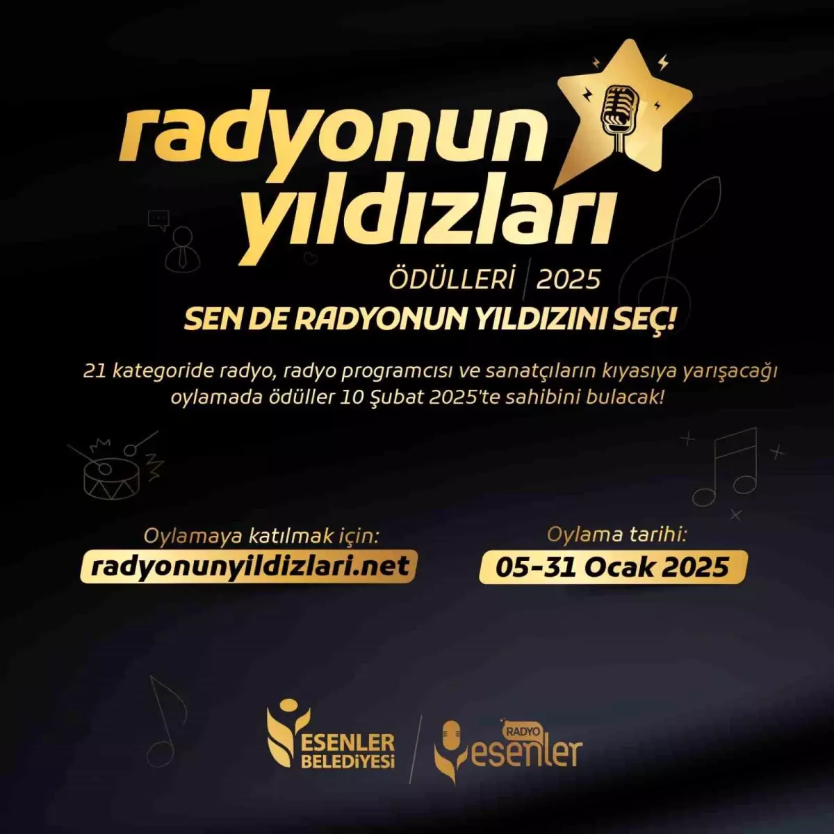 Esenler’de ‘Radyonun Yıldızları’ Oylaması Başladı
