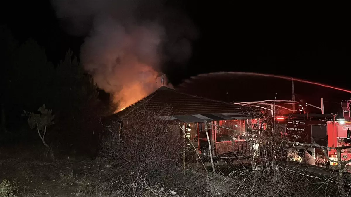 Kütahya’da Çiftlik Evinde Yangın