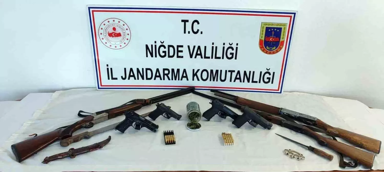 Niğde’de Uyuşturucu ve Silah Operasyonu