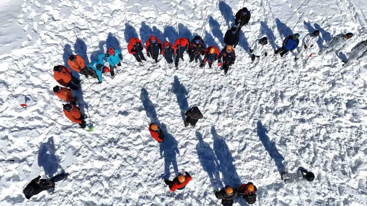 Erzincan’da Çığ Tatbikatı