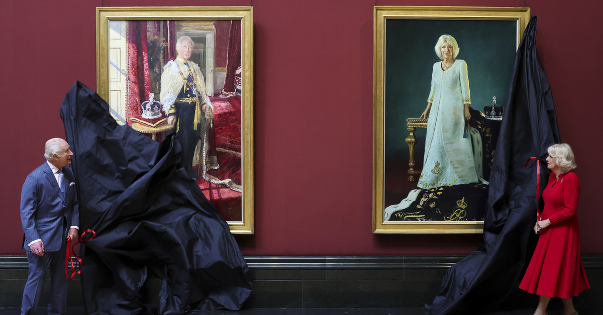 Kral Charles ve Kraliçe Camilla’nın resmi taç giyme töreni portreleri tanıtıldı